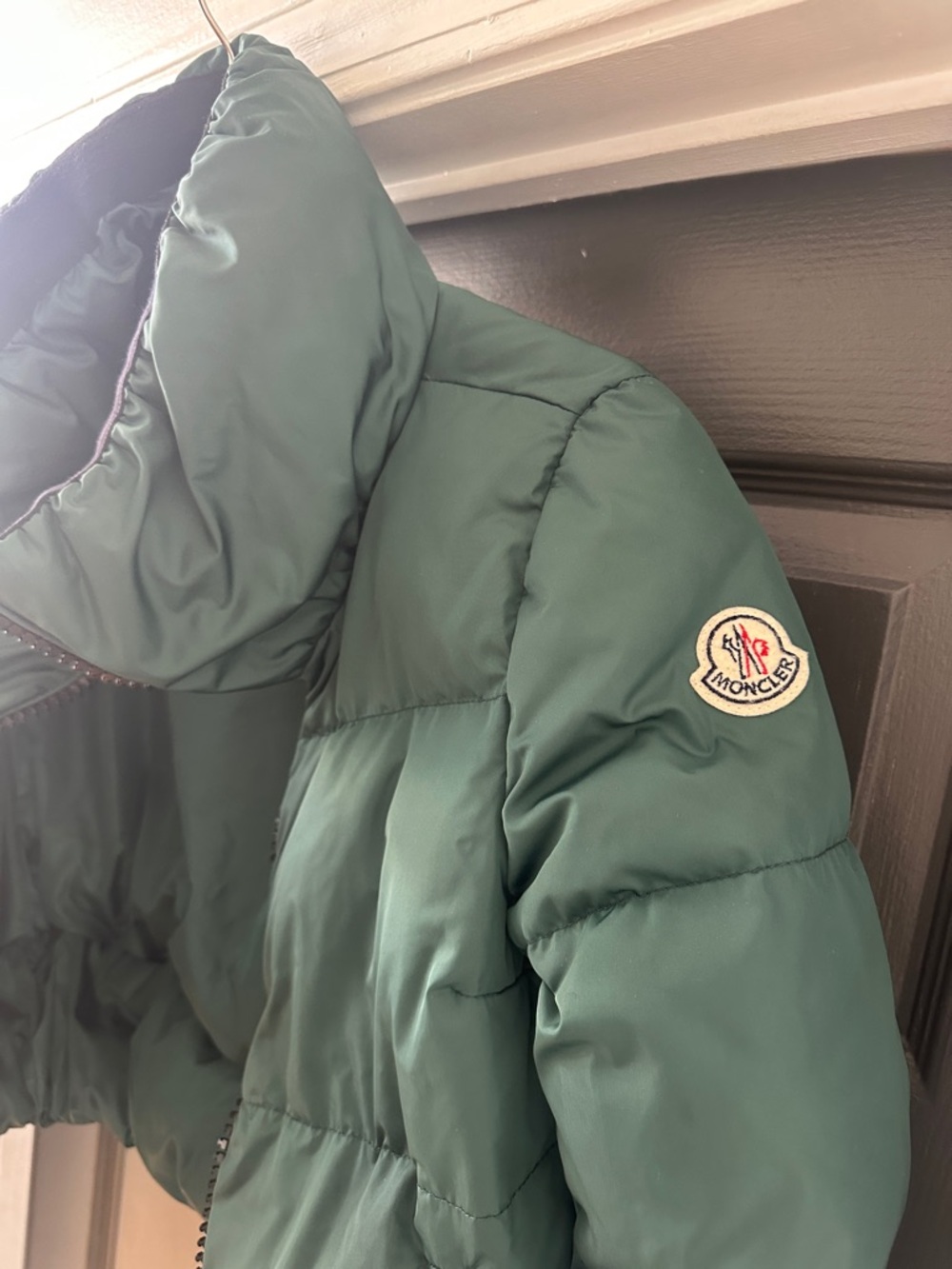 Moncler women Forest Green Puffer Coat